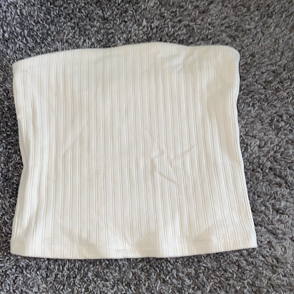 Cream tube top